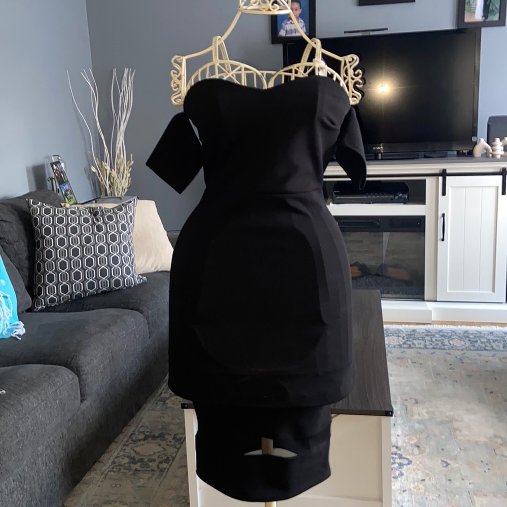 Elegant evening black dress